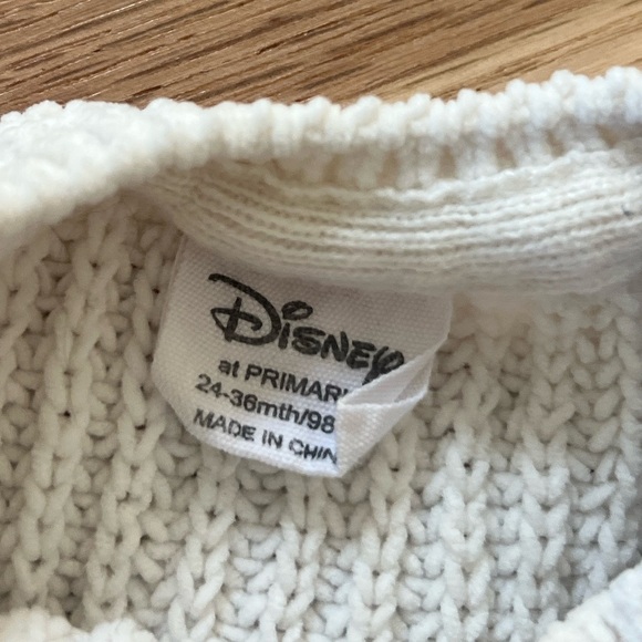 Primark Disney Minnie Mouse Chunky Knit Sweater Size 24-36m - Picture 3 of 4